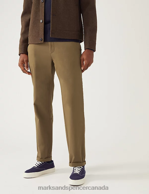 Marks and Spencer Canada - Men Dark Bronze Clothing Marks & Spencer Regular Fit Ultimate Chino 20VTD5288