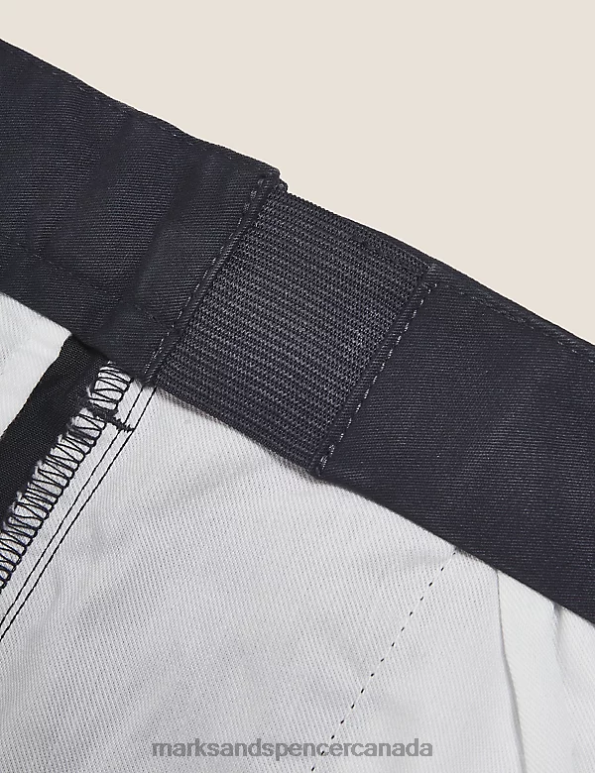 Men Dark Charcoal Clothing Marks & Spencer Regular Fit Stretch Chinos 20VTD228 - Marks and Spencer outlet