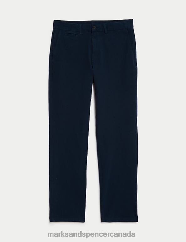 Marks and Spencer near me - Men Dark Navy Clothing Marks & Spencer Regular Fit Ultimate Chino 20VTD4932