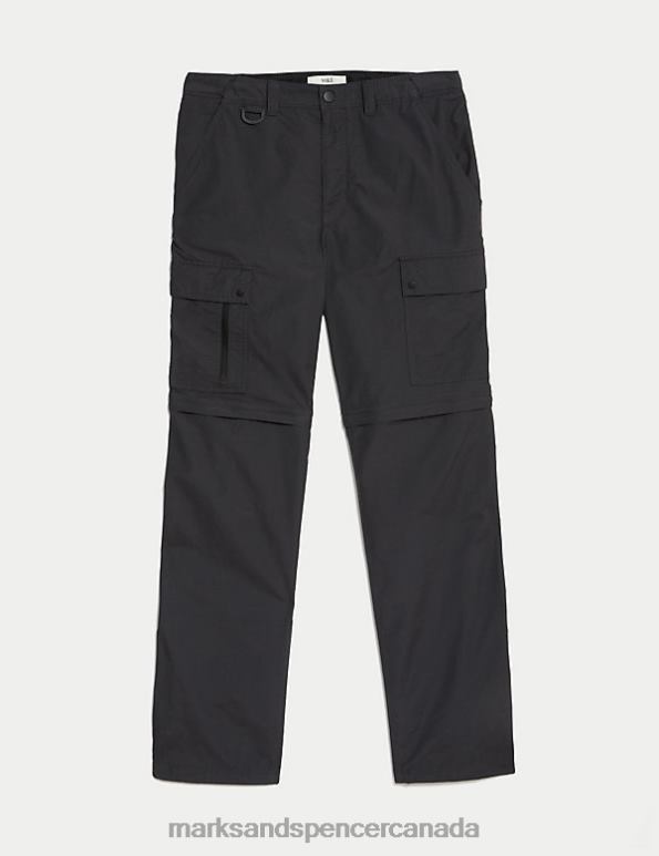 Marks and Spencer near me - Men Grey Clothing Marks & Spencer Zip Off Trekking Trousers with Stormwear 20VTD5185