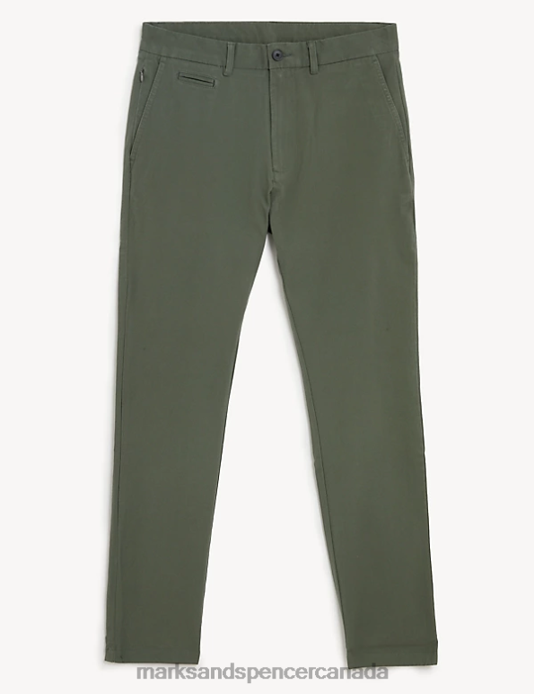 Men Khaki Clothing Marks & Spencer Regular Fit Ultimate Chino 20VTD5287 - Marks and Spencer outlet