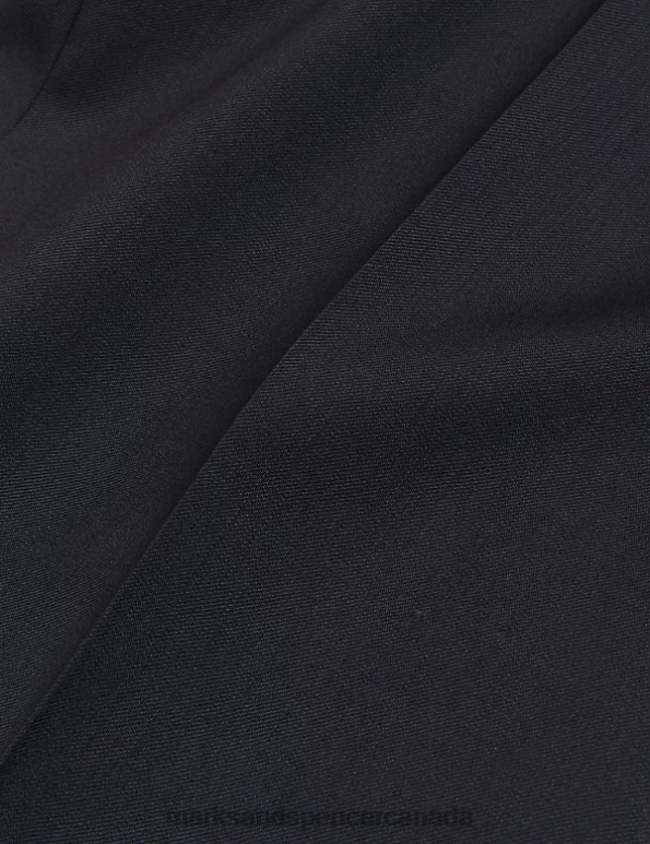 Marks and Spencer near me - Men Medium Navy Clothing Marks & Spencer Slim Fit Super 100s Pure Wool Trousers 20VTD6749