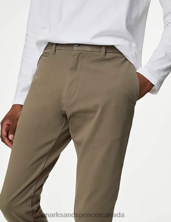 Marks and Spencer sale - Men Mocha Clothing Marks & Spencer Slim Fit Ultimate Chinos 20VTD5308
