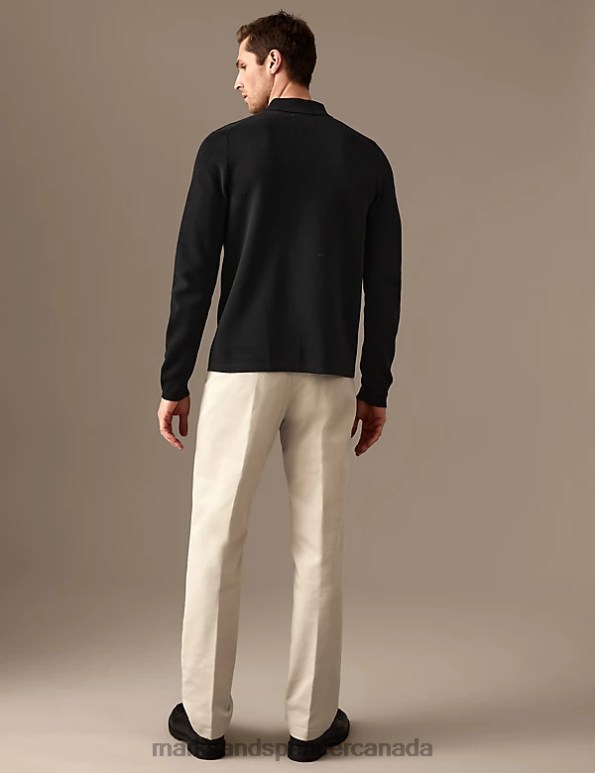 Marks and Spencer sale - Men Natural Beige Clothing Marks & Spencer Regular Fit Italian Stretch Chinos 20VTD6406