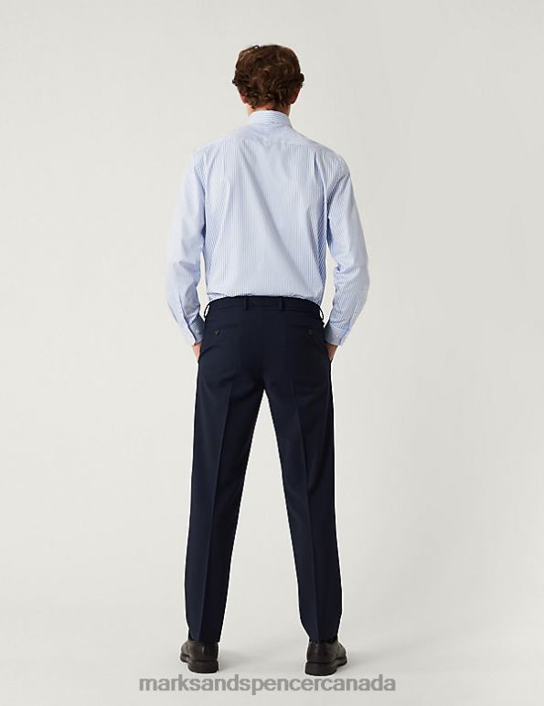 Marks and Spencer Canada - Men Navy Clothing Marks & Spencer The Ultimate Regular Fit Suit Trousers 20VTD6378