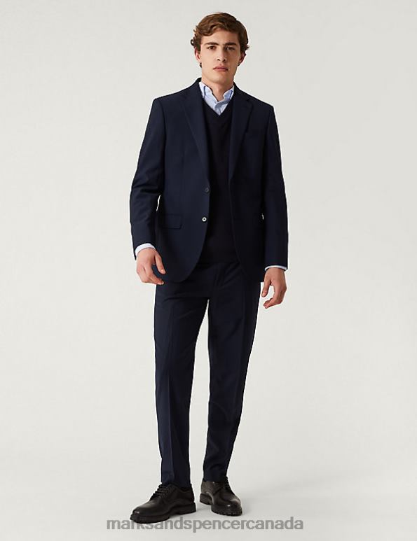 Marks and Spencer Canada - Men Navy Clothing Marks & Spencer The Ultimate Regular Fit Suit Trousers 20VTD6378