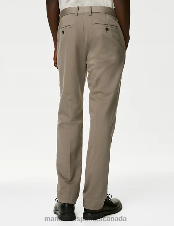 Men Onyx Clothing Marks & Spencer Regular Fit Italian Stretch Chinos 20VTD6407 - Marks and Spencer online