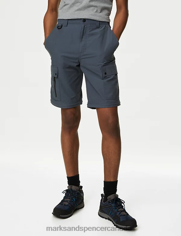 Men Petrol Clothing Marks & Spencer Zip Off Trekking Trousers with Stormwear 20VTD5588 - Marks and Spencer outlet