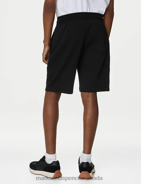 Men Black Clothing Marks & Spencer Cotton Rich Oversized Jersey Shorts 20VTD5110 - Marks and Spencer Canada locations