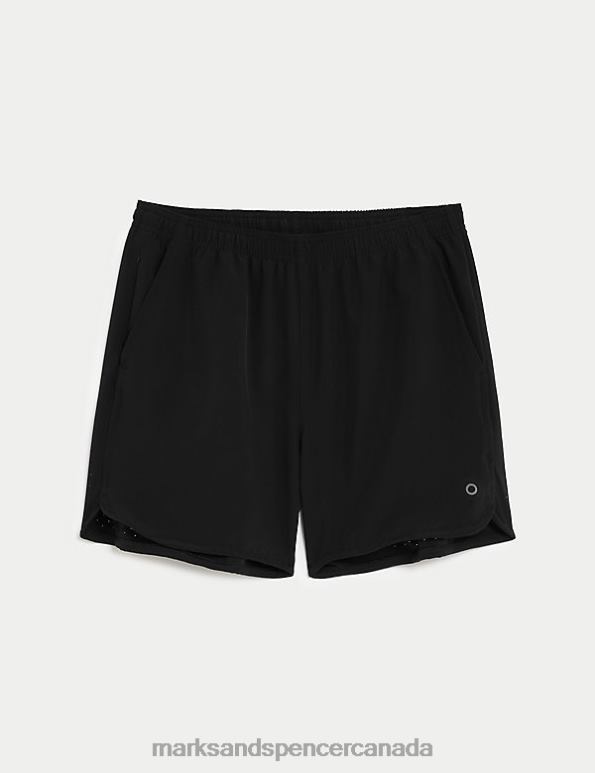 Men Black Clothing Marks & Spencer Quick Dry Sports Shorts 20VTD5406 - Marks and Spencer Canada locations