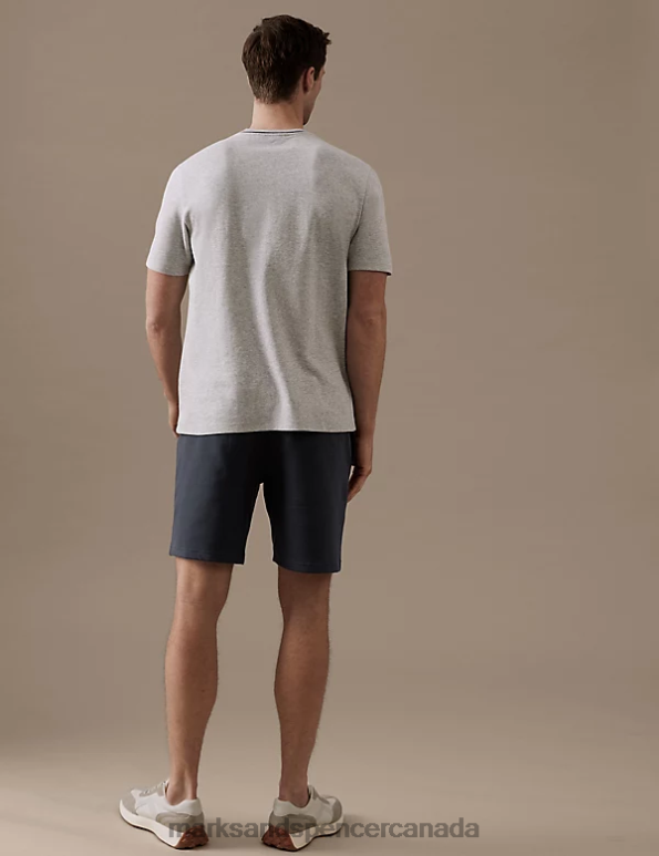 Men Carbon Clothing Marks & Spencer Jersey Textured Shorts 20VTD5623 - Marks and Spencer outlet
