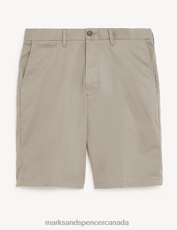 Men Clay Clothing Marks & Spencer Super Lightweight Stretch Chino Shorts 20VTD6505 - Marks and Spencer online