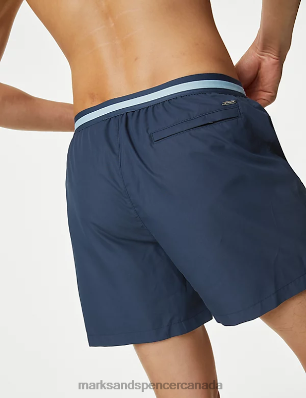 Marks and Spencer sale - Men Dark Ink Clothing Marks & Spencer Quick Dry Swim Shorts 20VTD4964