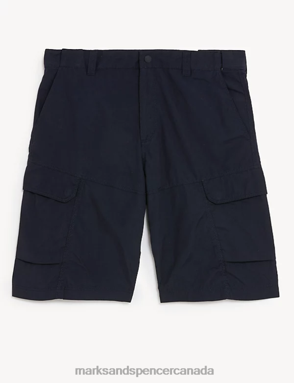 Men Dark Navy Clothing Marks & Spencer Trek Cargo Stormwear Shorts 20VTD6844 - Marks and Spencer online