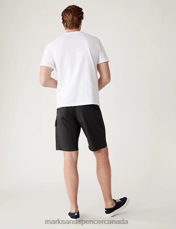 Men Grey Clothing Marks & Spencer Trek Cargo Stormwear Shorts 20VTD6846 - Marks and Spencer outlet