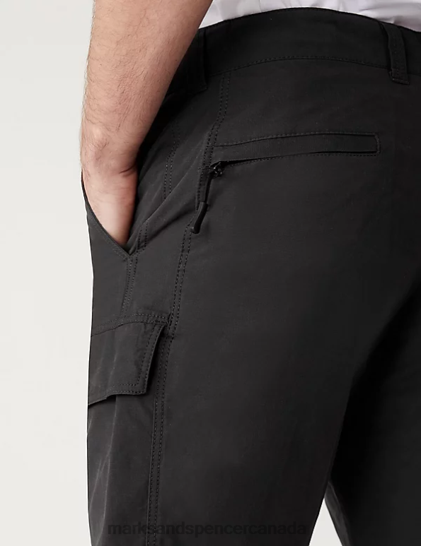 Men Grey Clothing Marks & Spencer Trek Cargo Stormwear Shorts 20VTD6846 - Marks and Spencer outlet