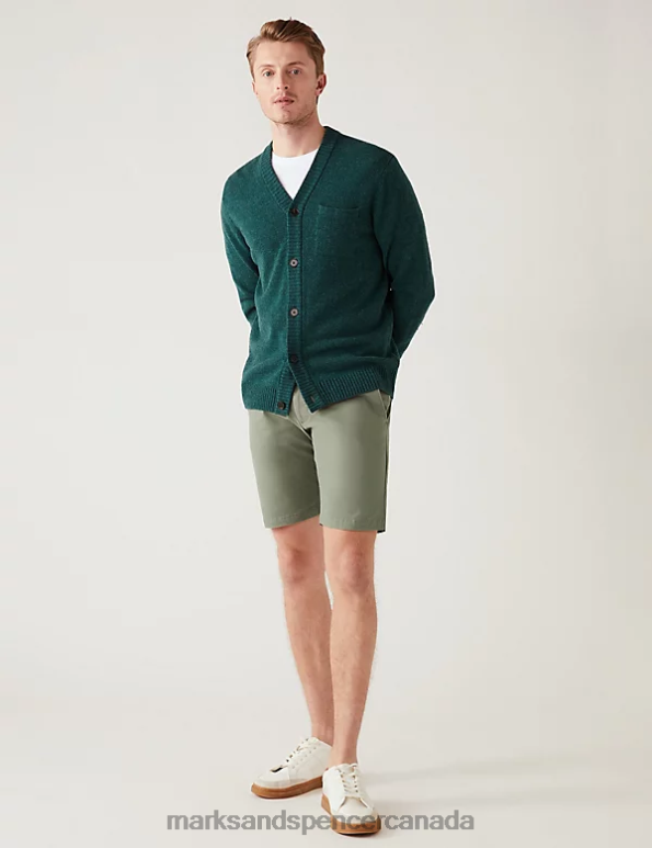 Marks and Spencer near me - Men Khaki Clothing Marks & Spencer Stretch Chino Shorts 20VTD6118