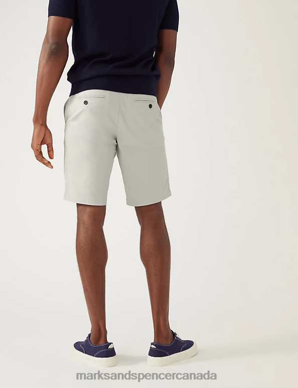 Men Natural Mix Clothing Marks & Spencer 2pk Super Lightweight Chino Shorts 20VTD5239 - Marks and Spencer Canada locations