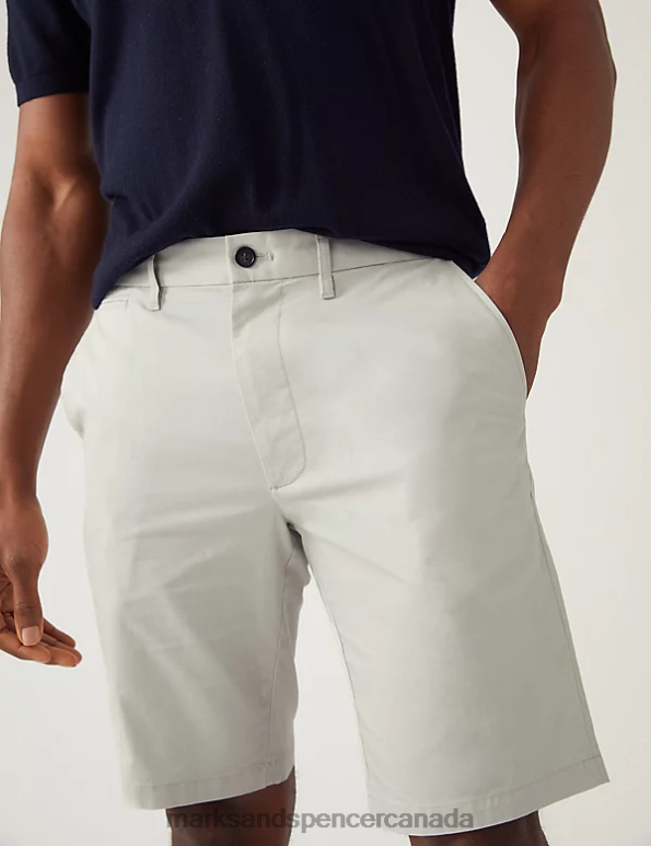 Men Natural Mix Clothing Marks & Spencer 2pk Super Lightweight Chino Shorts 20VTD5239 - Marks and Spencer Canada locations