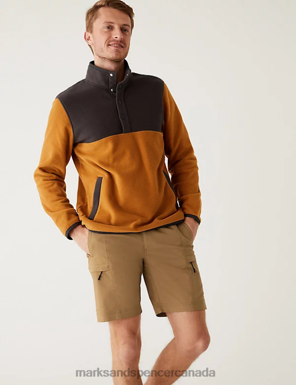 Marks and Spencer Canada - Men Sand Clothing Marks & Spencer Belted Trekking Shorts with Stormwear 20VTD5399