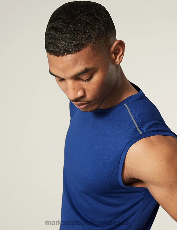 Men Cobalt Clothing Marks & Spencer Quick Dry Training Top 20VTD6131 - Marks and Spencer online