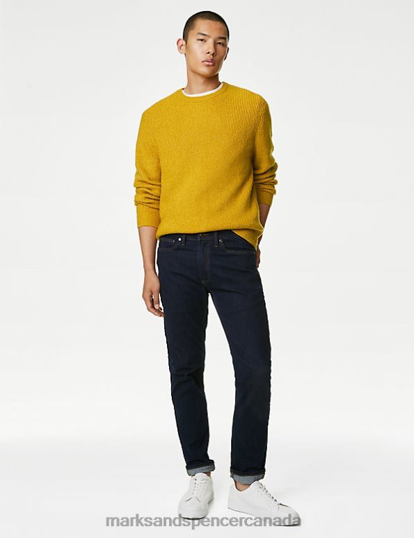 Marks and Spencer sale - Men Yellow Clothing Marks & Spencer Supersoft Chunky Crew Neck Jumper 20VTD5795