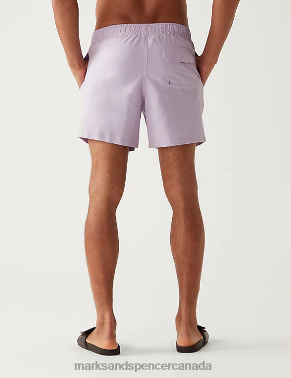 Marks and Spencer sale - Men Soft Lilac Clothing Marks & Spencer Quick Dry Swim Shorts 20VTD5128