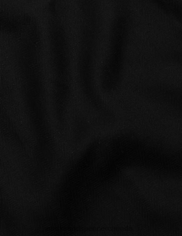 Marks and Spencer near me - Men Black Clothing Marks & Spencer Regular Fit Pure Cotton Herringbone Shirt 20VTD6731