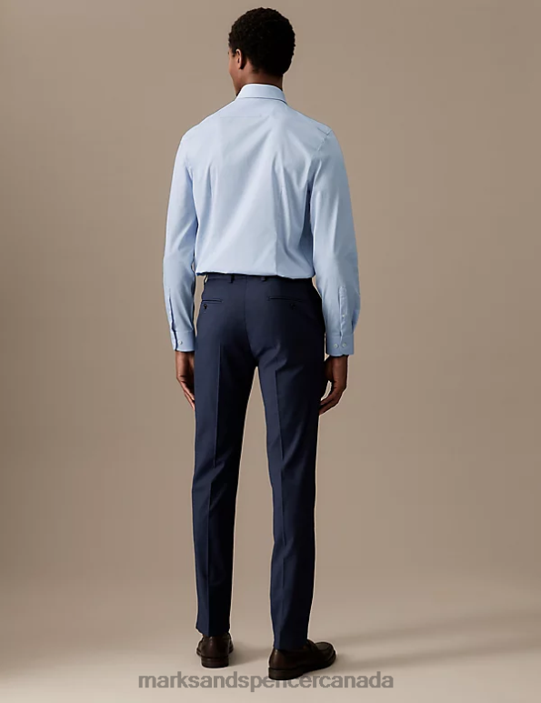 Marks and Spencer sale - Men Blue Clothing Marks & Spencer Slim Fit Easy Iron Cotton Rich Shirt 20VTD6777