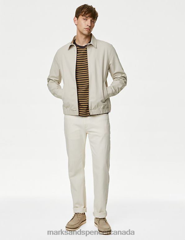 Marks and Spencer sale - Men Bronze Clothing Marks & Spencer Pure Cotton Striped T-Shirt 20VTD6784