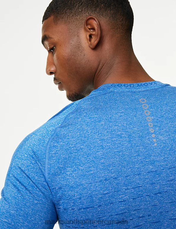 Marks and Spencer near me - Men Cobalt Clothing Marks & Spencer Seam Free Printed Training T-Shirt 20VTD5390