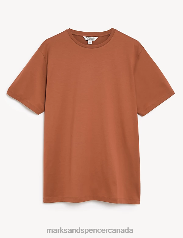 Marks and Spencer Canada - Men Copper Tan Clothing Marks & Spencer Pure Supima Cotton T-shirt 20VTD6304