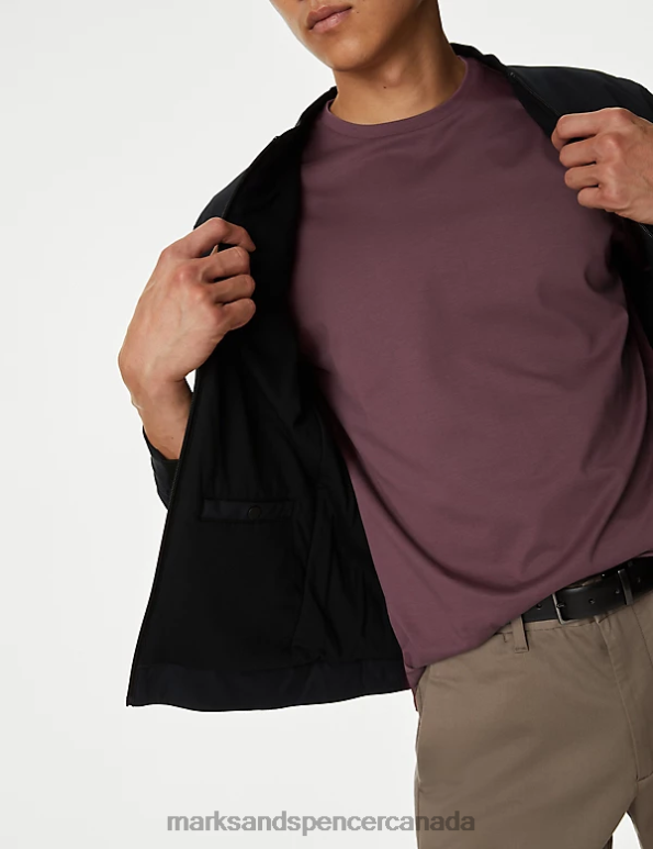 Men Dark Aubergine Clothing Marks & Spencer Pure Supima Cotton T-shirt 20VTD6307 - Marks and Spencer online