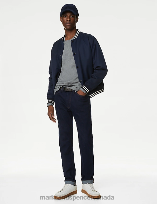 Men Grey Mix Clothing Marks & Spencer 2pk Pure Cotton Long Sleeve T-Shirts 20VTD5526 - Marks and Spencer online