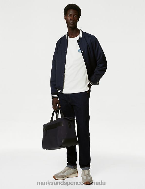 Marks and Spencer Canada - Men Ivory Clothing Marks & Spencer Pure Cotton Mountain Graphic T-Shirt 20VTD5000