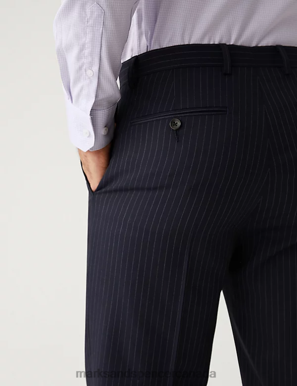 Men Lilac Clothing Marks & Spencer Tailored Fit Pure Cotton Puppytooth Shirt 20VTD6855 - Marks and Spencer outlet