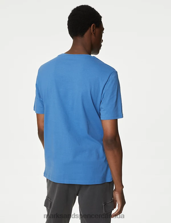 Marks and Spencer sale - Men Ocean Clothing Marks & Spencer 3pk Pure Cotton Crew Neck T-Shirts 20VTD5094