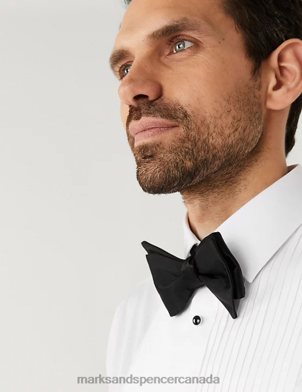 Marks and Spencer near me - Men White Clothing Marks & Spencer Regular Fit Pure Cotton Dinner Shirt 20VTD6202