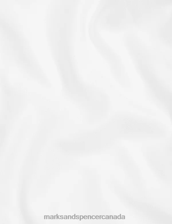 Marks and Spencer Canada - Men White Clothing Marks & Spencer Regular Fit Pure Cotton Herringbone Shirt 20VTD6730