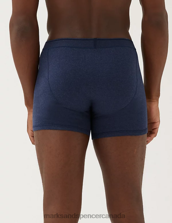 Men Denim Mix Clothing Marks & Spencer 5pk Pure Cotton Cool & Fresh Trunks 20VTD4907 - Marks and Spencer Canada locations
