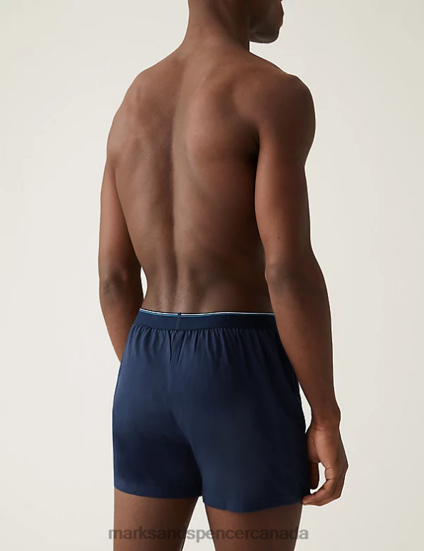 Men Multi Clothing Marks & Spencer 5pk Pure Cotton Cool & Fresh Jersey Boxers 20VTD5560 - Marks and Spencer online
