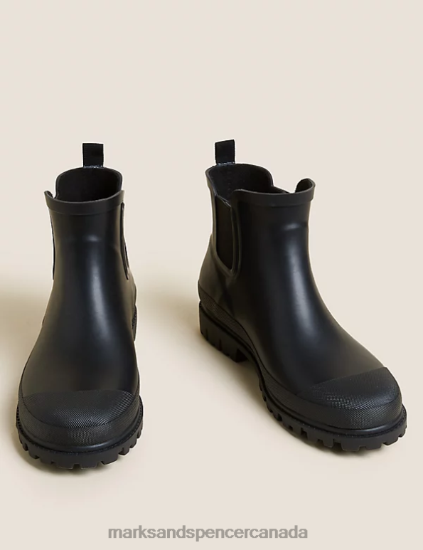 Marks and Spencer near me - Men Black Footwear Marks & Spencer Waterproof Pull-On Chelsea Boots 20VTD7118