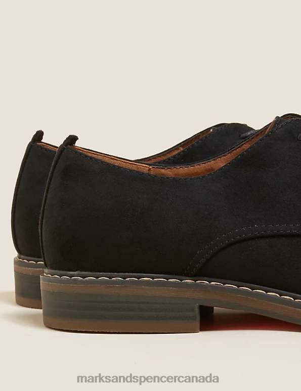 Marks and Spencer near me - Men Black Footwear Marks & Spencer Faux Suede Derby Shoes 20VTD7495