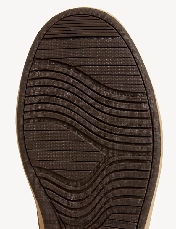 Men Brown Footwear Marks & Spencer Wide Fit Airflex Leather Casual Shoes 20VTD5554 - Marks and Spencer Canada locations
