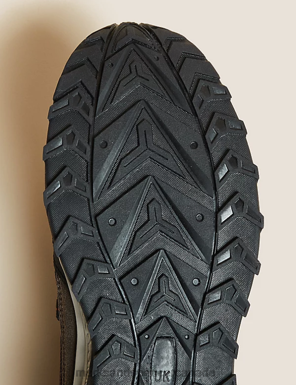 Men Grey Mix Footwear Marks & Spencer Suede Rip Stop Walking Shoes 20VTD5942 - Marks and Spencer outlet