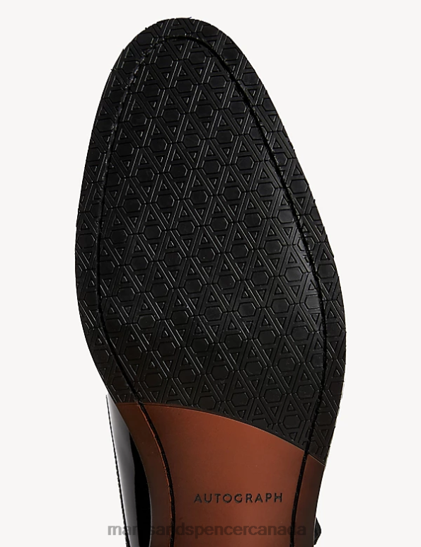 Men Black Footwear Marks & Spencer Leather Double Monk Strap Shoes 20VTD5651 - Marks and Spencer online