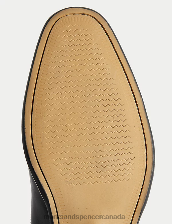 Marks and Spencer near me - Men Black Footwear Marks & Spencer Leather Oxford Shoes 20VTD6512