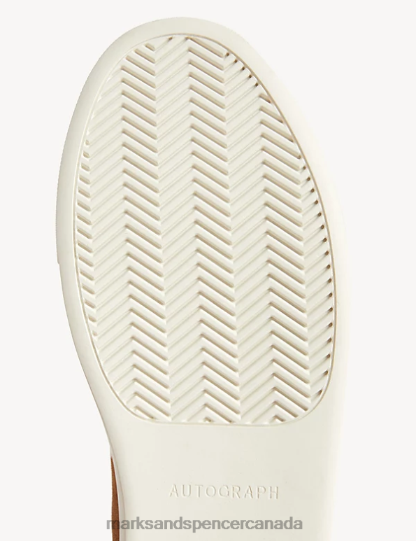 Marks and Spencer near me - Men Caramel Footwear Marks & Spencer Suede Lace Up Trainers 20VTD5725