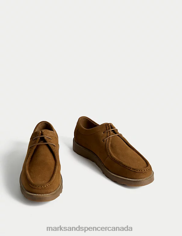 Marks and Spencer Canada - Men Tan Footwear Marks & Spencer Clifton Suede Apron Shoe 20VTD5292