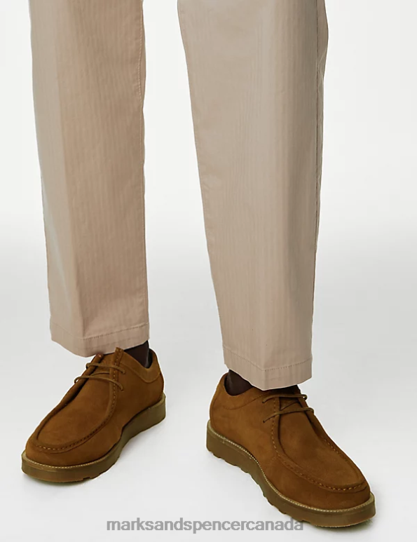 Marks and Spencer Canada - Men Tan Footwear Marks & Spencer Clifton Suede Apron Shoe 20VTD5292